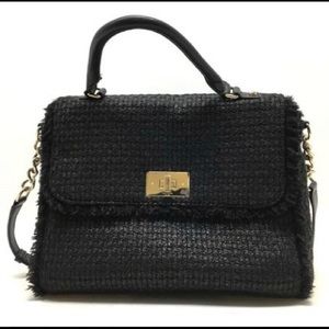 💯Authentic Kate Spade Big Frayed Woven Satchel